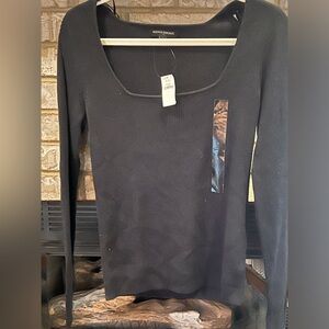 Banana Republic Black Long Sleeve sweater banana republic size Large NWT
